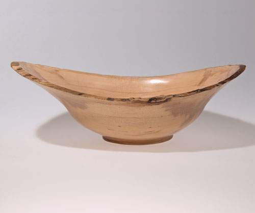 Scott Schlapkohl Creations - Large Hickory Natural Edge Bowl 